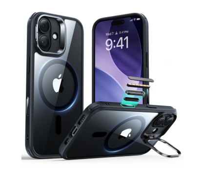 Etui / obudowa na smartfona ESR Classic Hybrid Kickstand Magsafe do Iphone 17 Clear/Black
